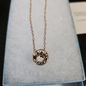 Touchstone Crystal Rose Gold Ice Neclace,  Rosy Neclace NIB Retired